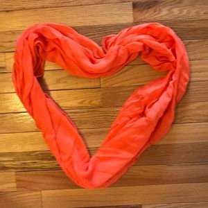 Bright orange infinity scarf!  ☀️🌟🌺